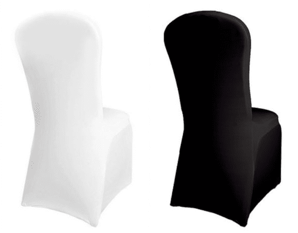 White+&+black+chair+cover+for+hire
