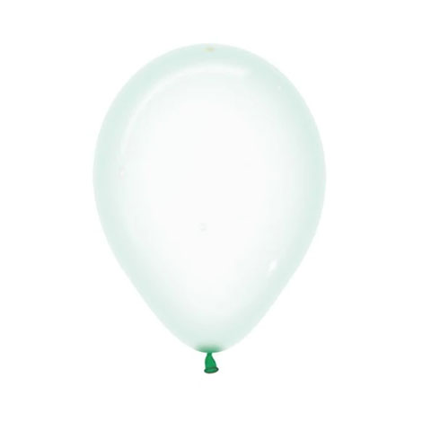 Get Set Solid Colour Balloons 0002 Round Crystal Pastel Plain Green
