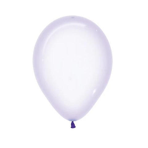 Get Set Solid Colour Balloons 0004 Round Crystal Pastel Plain Lilac