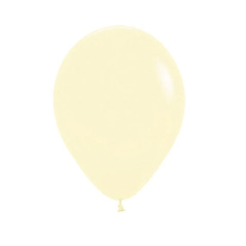 Get Set Solid Colour Balloons 0006 Round Matte Pastel Yellow