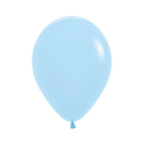 Get Set Solid Colour Balloons 0008 Round Matte Pastel Blue