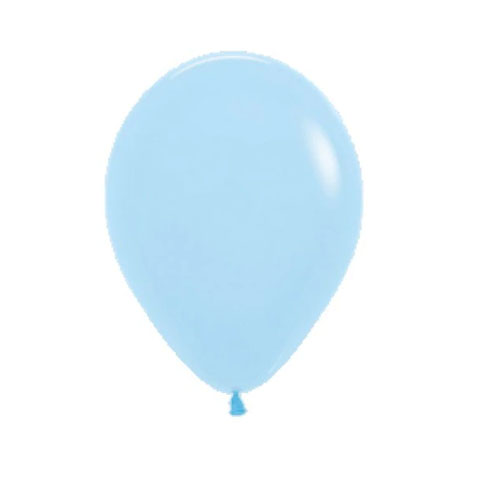 Get Set Solid Colour Balloons 0013 Round Matte Pastel Blue