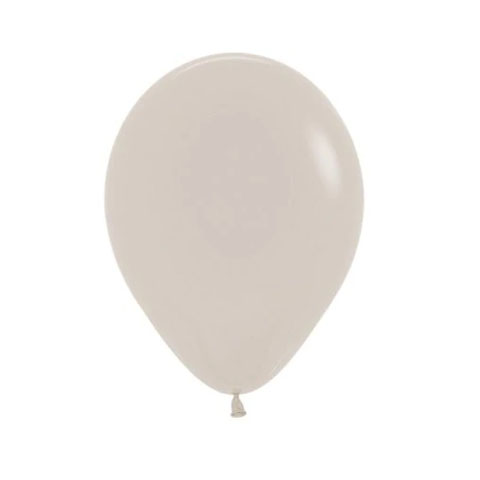 Get Set Solid Colour Balloons 0029 Fashion White Sand