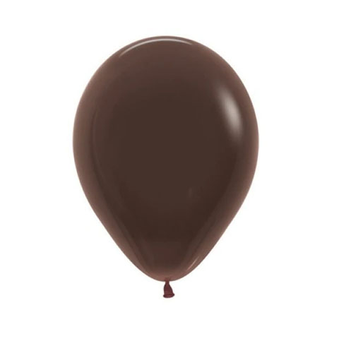 Get Set Solid Colour Balloons 0050 Latex Fashion Chocolate