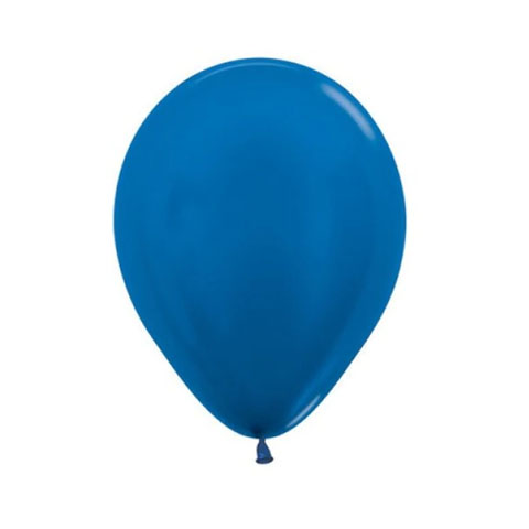 Get Set Solid Colour Balloons 0061 Latex Metallic Royal