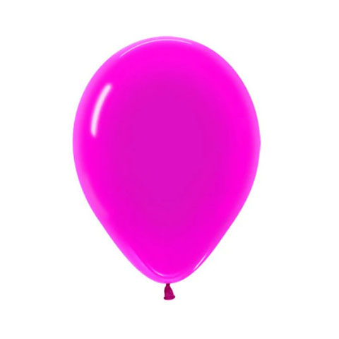 Get Set Solid Colour Balloons 0080 Latex Crystal Fushsia