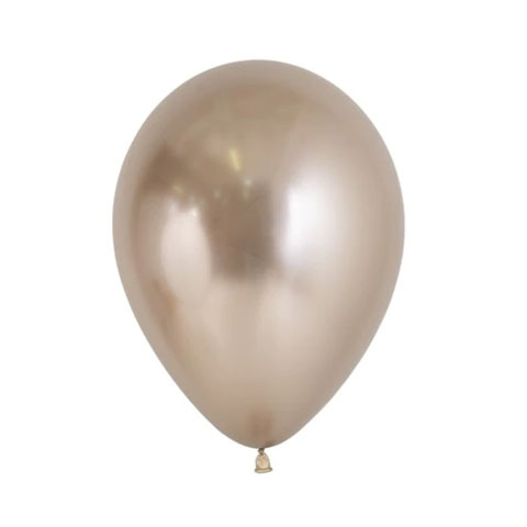 Get Set Solid Colour Balloons 0096 Refelx Champagne