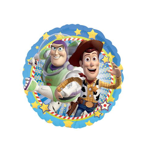 Get Set Foil Specialty Balloons 0011 Toy Story Buzz Woody Round
