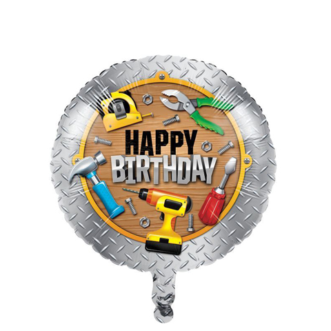 Get Set Foil Specialty Balloons 0013 Birthday Tools Round