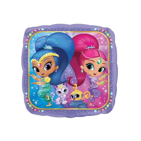 Get Set Foil Specialty Balloons 0036 Shimmer And Shine Square