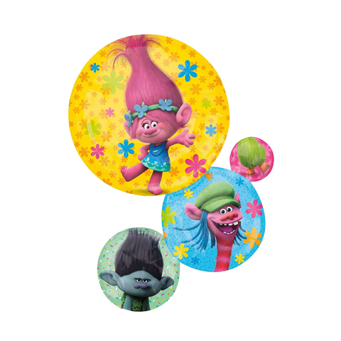 Get Set Foil Specialty Balloons 0044 Trolls Round