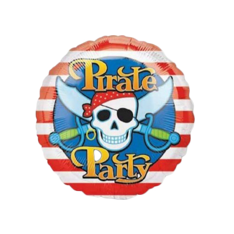 Get Set Foil Specialty Balloons 0051 Pirate Party Round