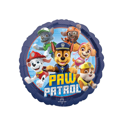 Get Set Foil Specialty Balloons 0053 Paw Patrol Blue Round