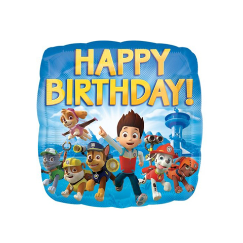 Get Set Foil Specialty Balloons 0058 Paw Patrol Birthday Square
