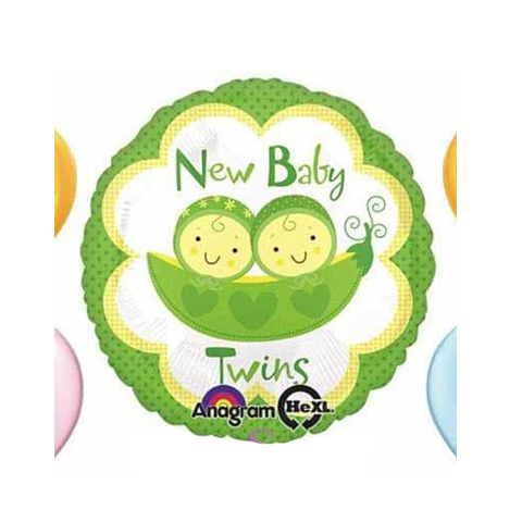 Get Set Foil Specialty Balloons 0062 New Baby Peas Round