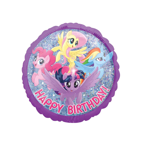 Get Set Foil Specialty Balloons 0065 Mlp Birthday Round