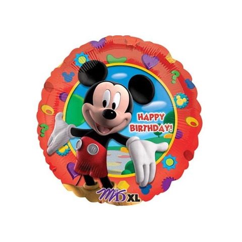 Get Set Foil Specialty Balloons 0072 Mickey Birthday Round