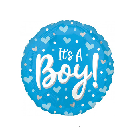 Get Set Foil Specialty Balloons 0081 Its A Boy Round