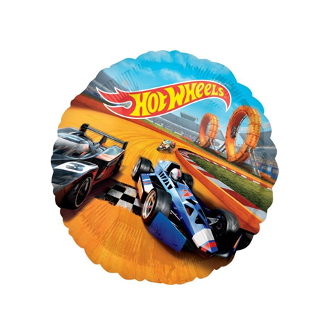 Get Set Foil Specialty Balloons 0093 Hot Wheels Round