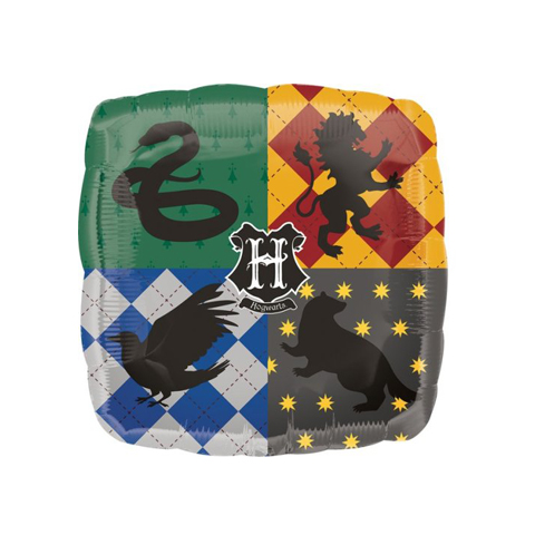 Get Set Foil Specialty Balloons 0099 Hp Hogwarts Houses Square