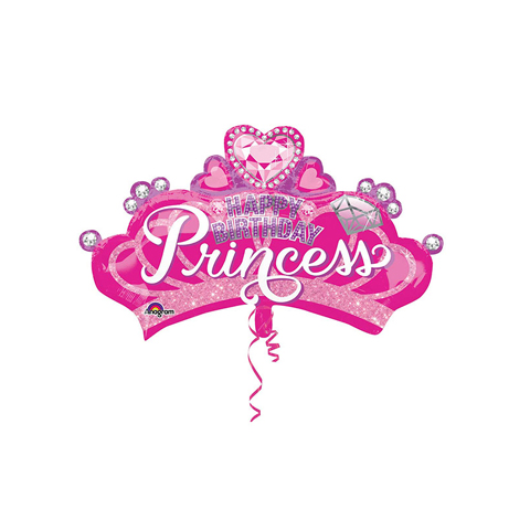 Get Set Foil Specialty Balloons 0102 Princess Birthday Tiara