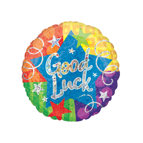 Get Set Foil Specialty Balloons 0103 Good Luck Round