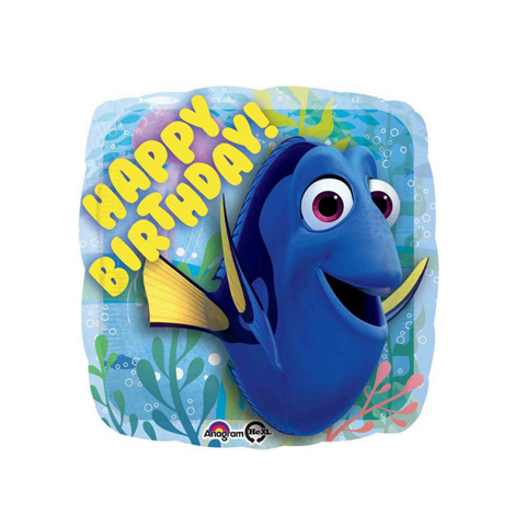 Get Set Foil Specialty Balloons 0124 Dory Bday Square