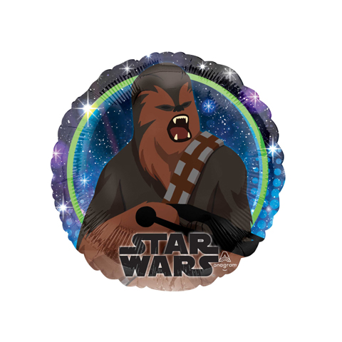 Get Set Foil Specialty Balloons 0133 Starwars Chewbacca Round
