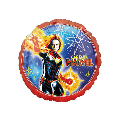 Get Set Foil Specialty Balloons 0138 Capt Marvel Round