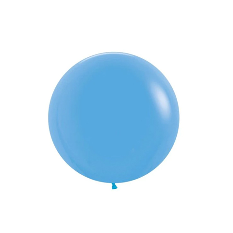 Get Set Solid Colour Balloons Round Blue