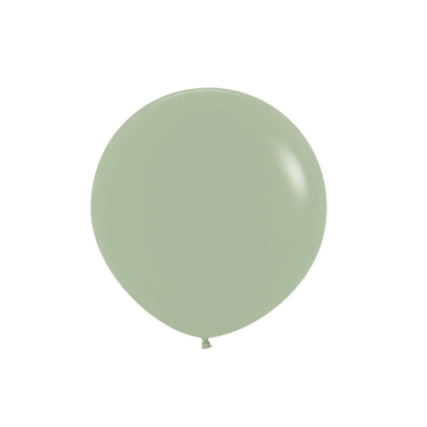 Get Set Solid Colour Balloons Round Eucalyptus