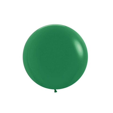 Get Set Solid Colour Balloons Round Forest Green