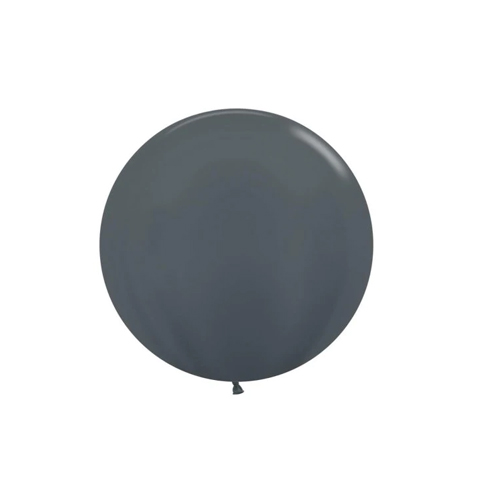 Get Set Solid Colour Balloons Round Graphite