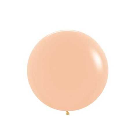 Get Set Solid Colour Balloons Round Peach Blush