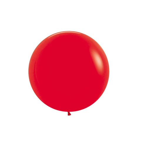 Get Set Solid Colour Balloons Round Red