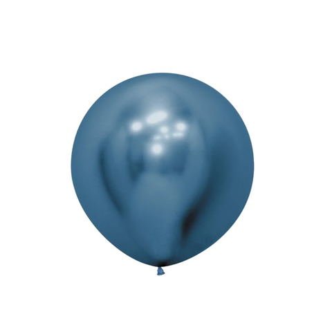 Get Set Solid Colour Balloons Round Reflex Blue