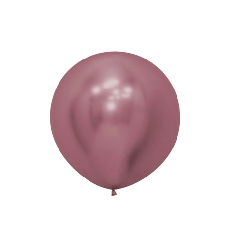 Get Set Solid Colour Balloons Round Reflex Pink