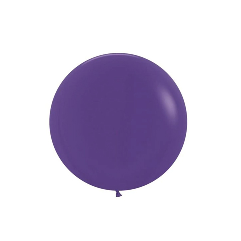 Get Set Solid Colour Balloons Round Violet