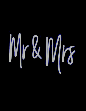 Neon Mr & Mrs