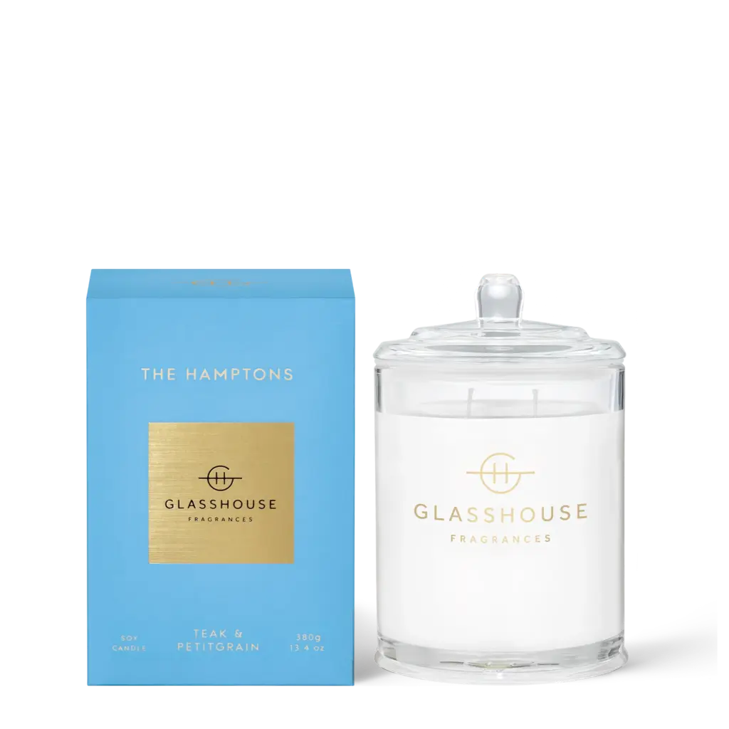 Glasshouse Fragrances The Hamptons Teak Petitgrain Candle 380g 2048x2048